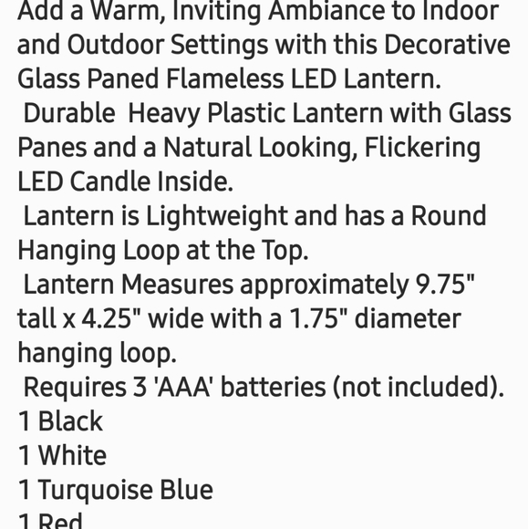 Indoor outdoor home decor lanterns - Picture 5 of 5